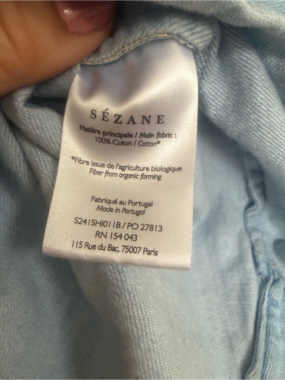 Sezane denim shirt - Picture 5 of 7